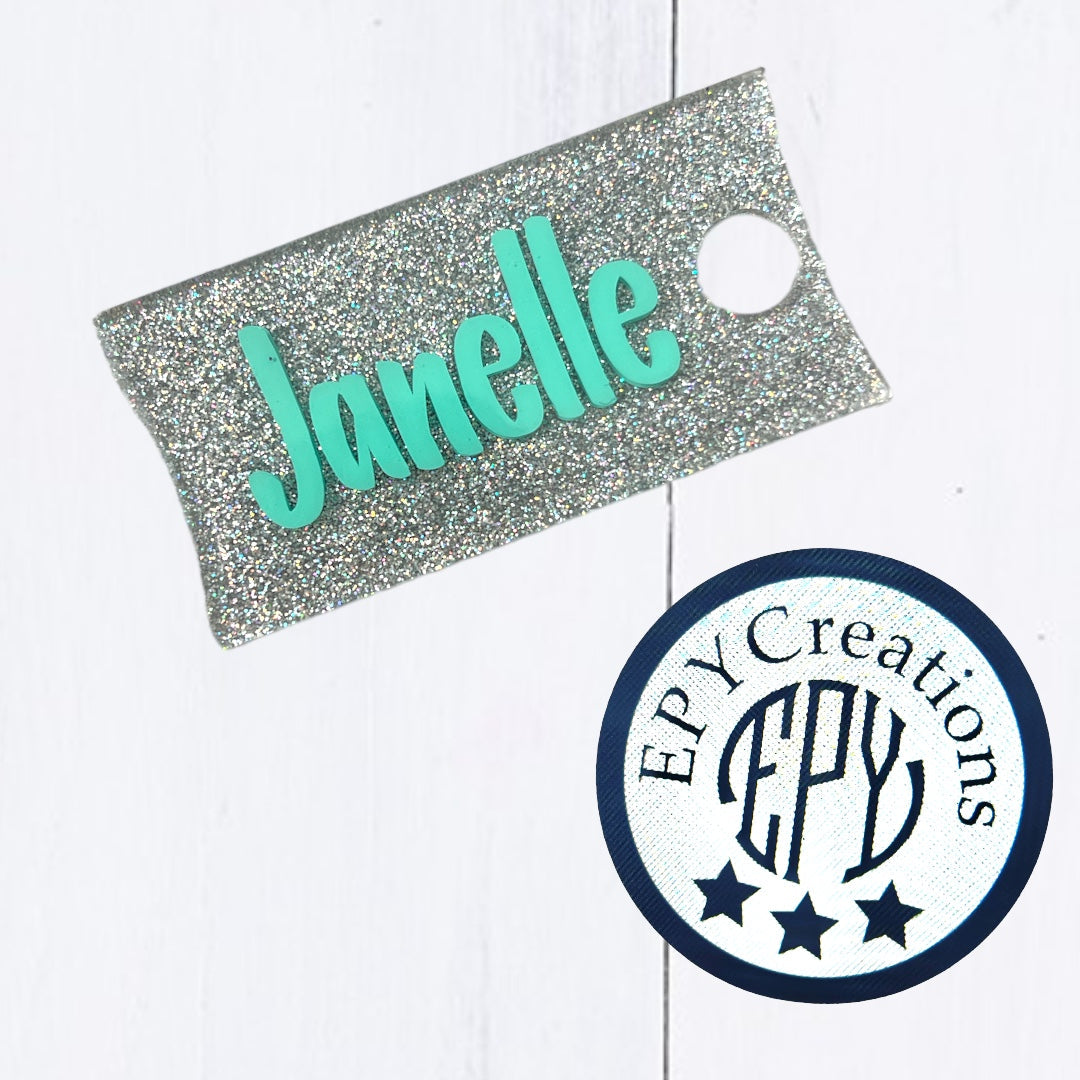 Tumbler Tags- (fit Stanley 20/30/40 oz) "B" Font
