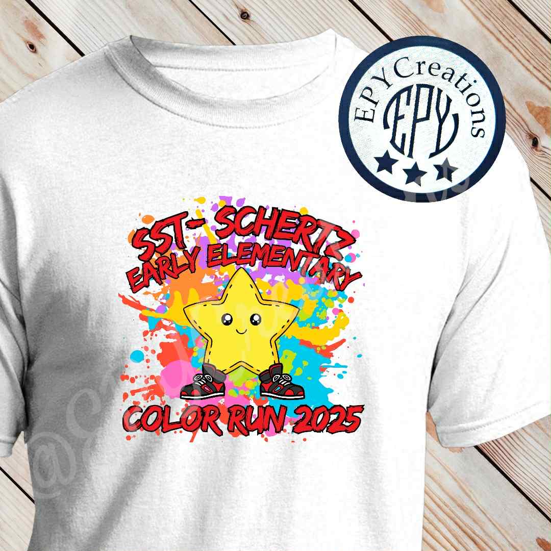 SST SCHERTZ EARLY ELEMENTARY COLOR RUN TEES