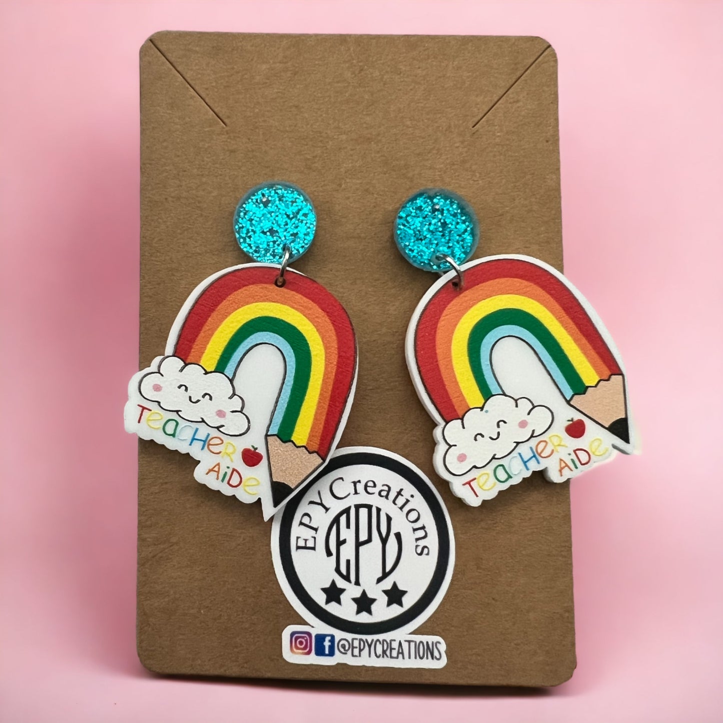 Teacher's Aide Rainbow Earrings