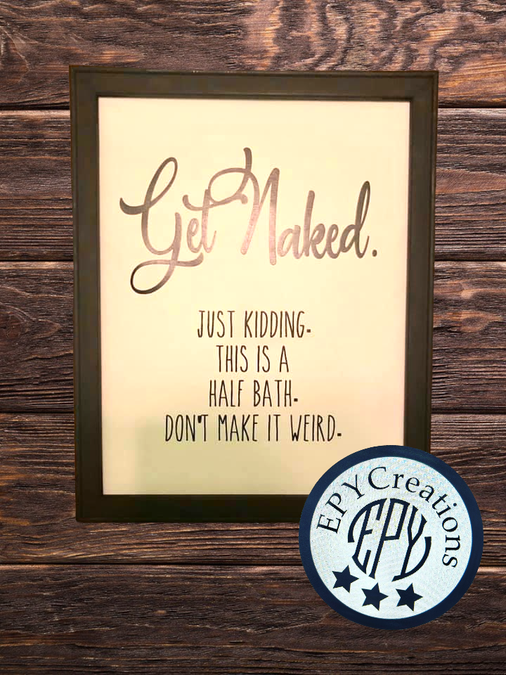 11x14 reverse canvas bathroom decor