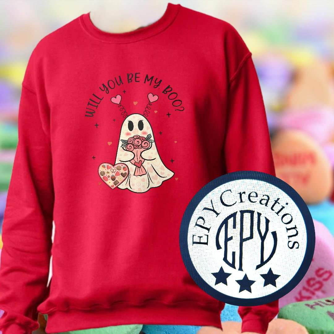 Will you be my boo? Valentine (4 available)