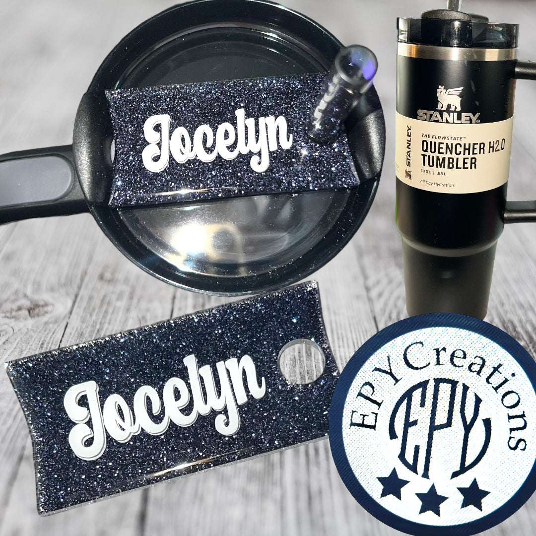 Tumbler Tags- (fit Stanley 20/30/40 oz) "L" Font