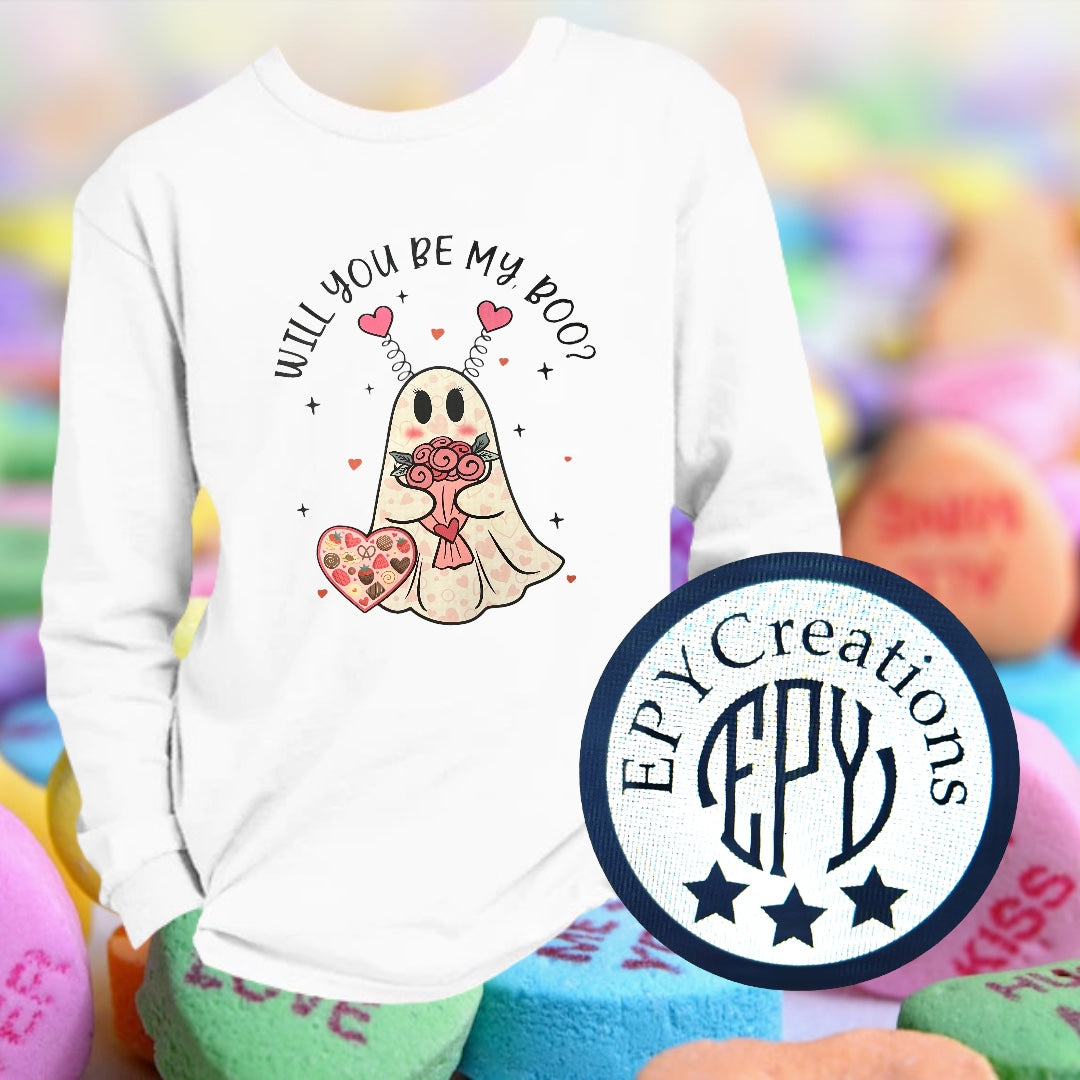 Will you be my boo? Valentine (4 available)