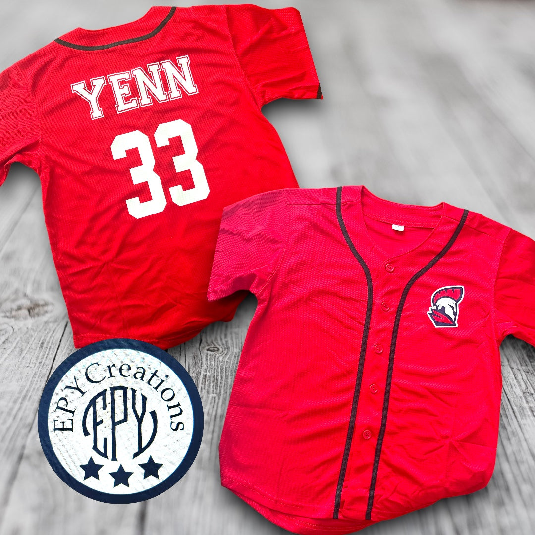 LTS YOUTH Spartan Baseball Jersey- Personalized