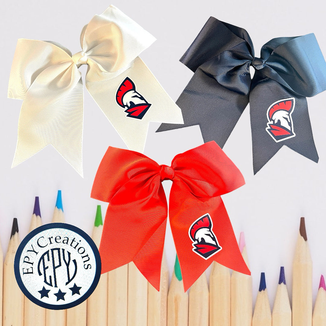 LTS SPARTAN CHEER SIZE BOWS