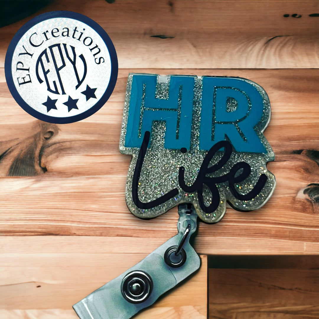 HR Life Acrylic Badge Reel