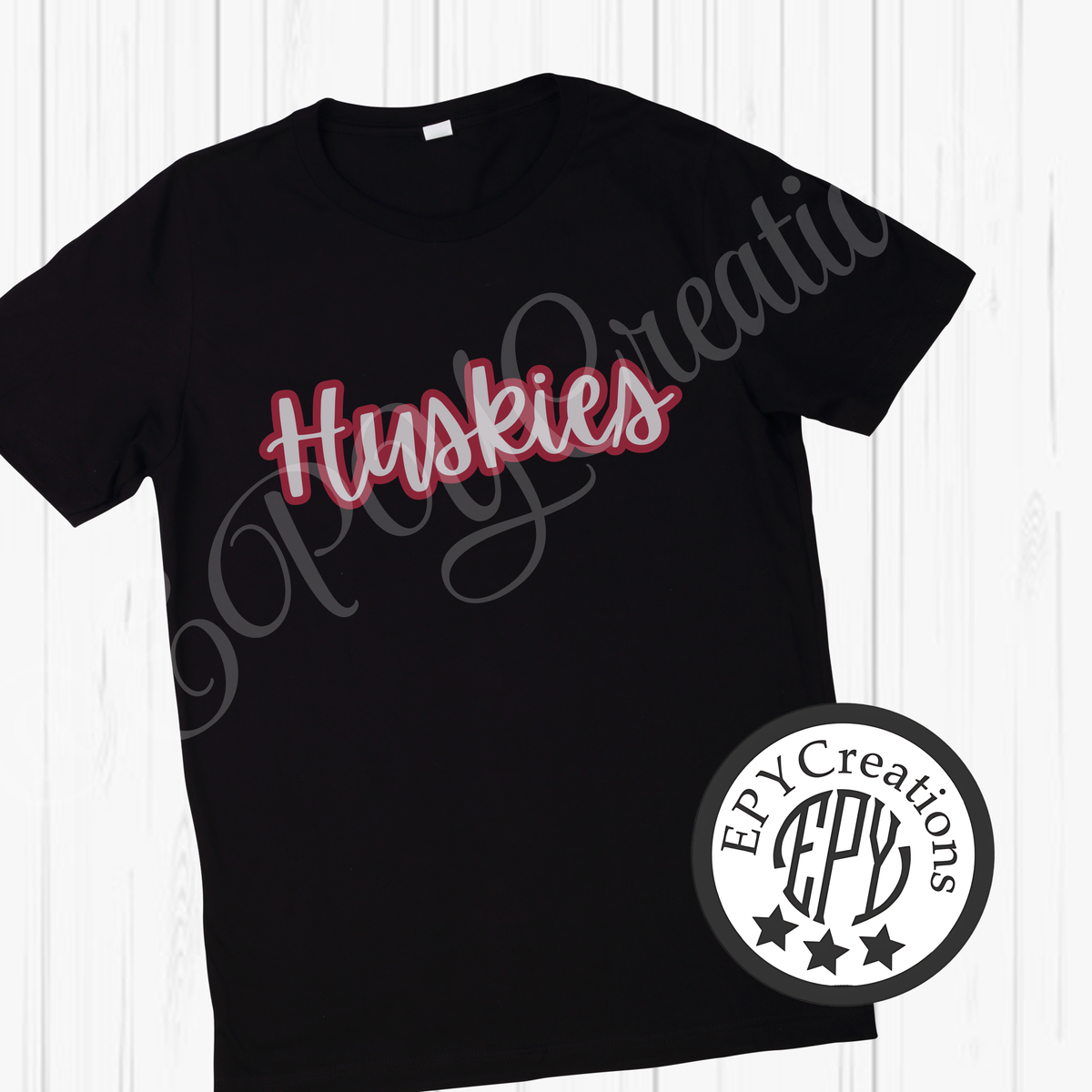 Huskies Simple Design Tees- Schlather