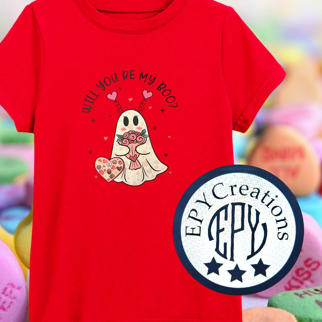 Will you be my boo? Valentine (4 available)