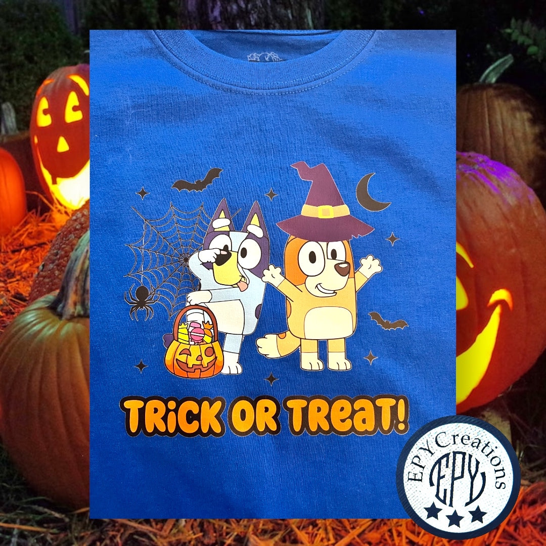 Blue Inspired Halloween Shirt (youth only)