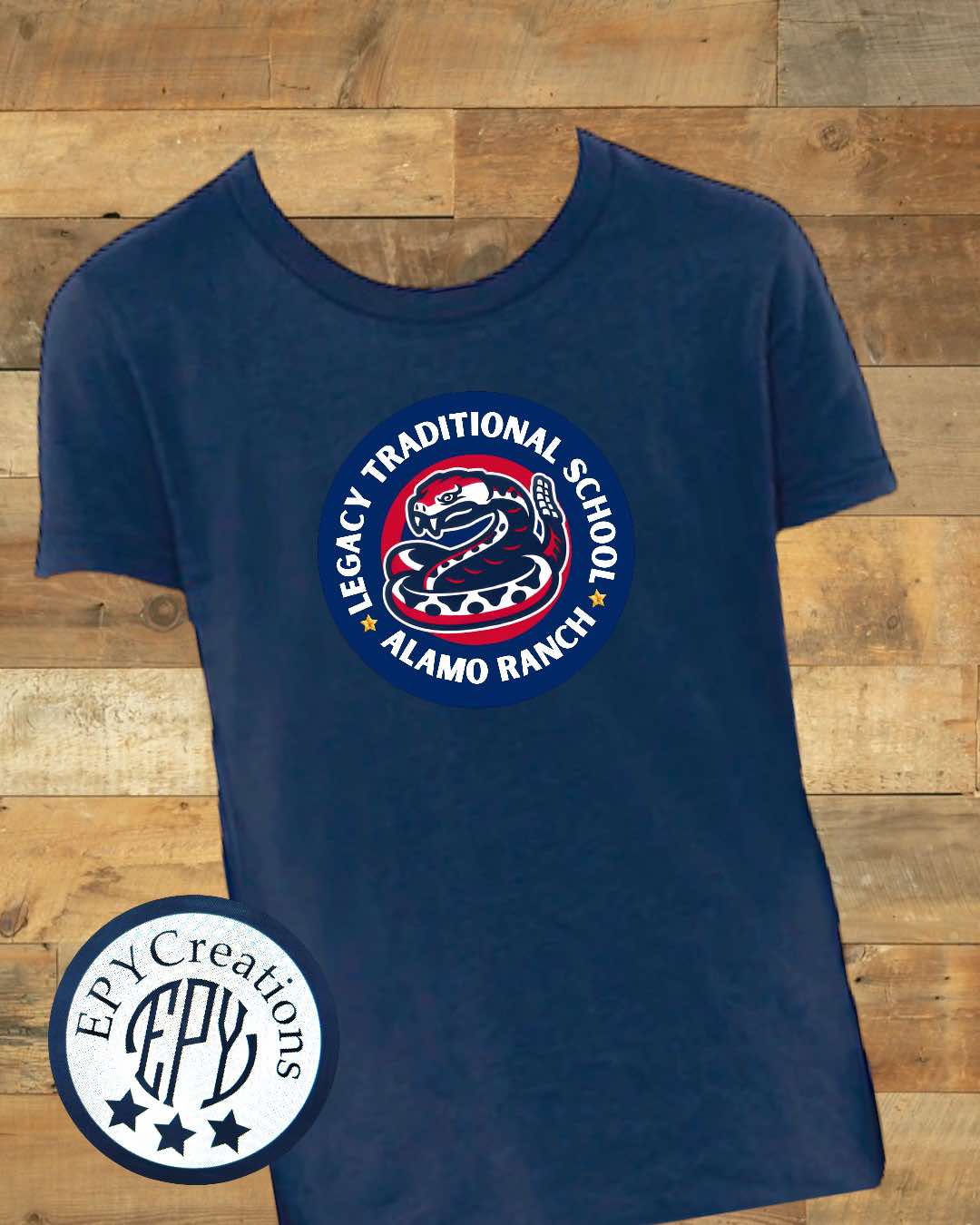 ALL AMERICAN RATTLER SPIRIT WEAR TEE- ALAMO RANCH