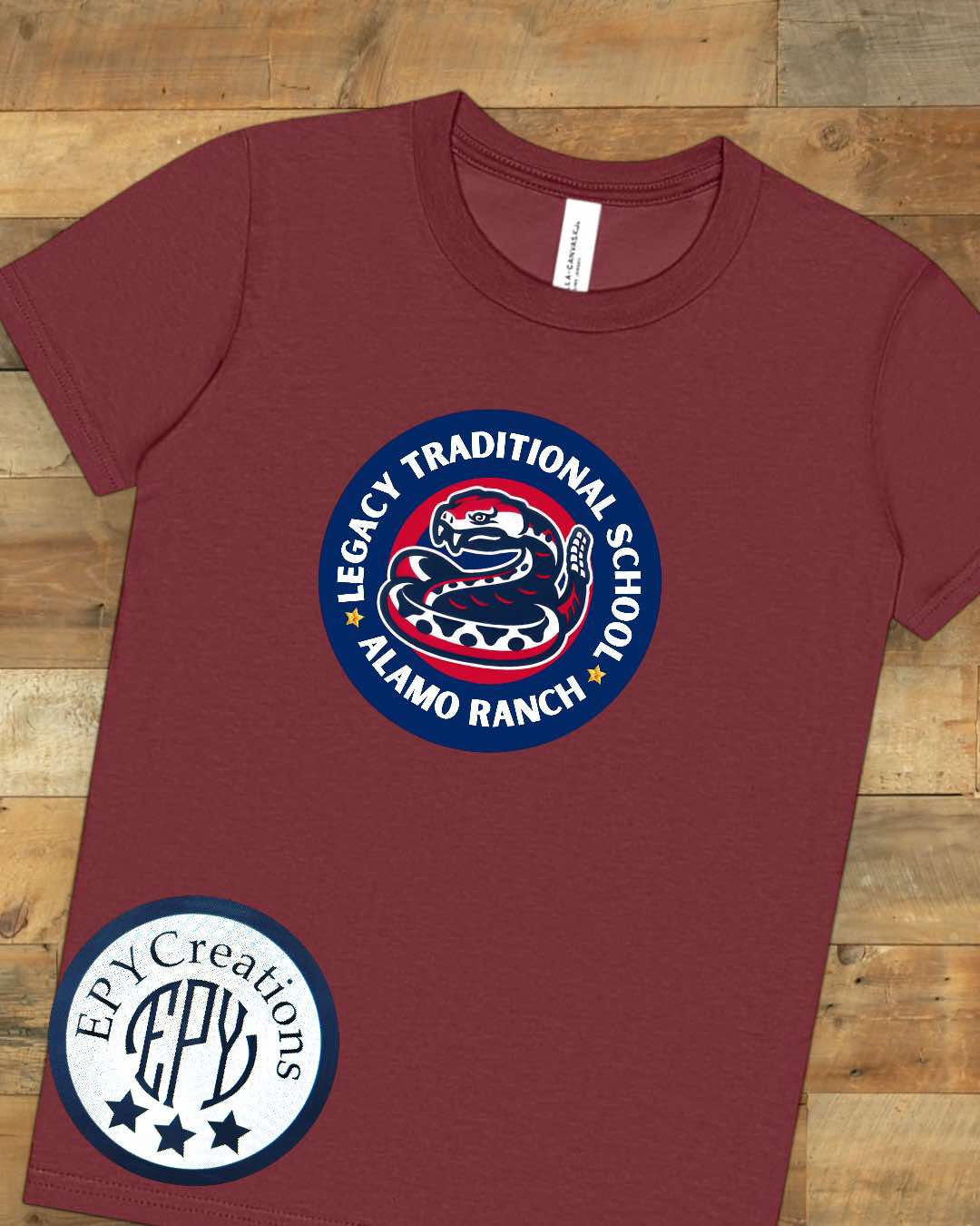 ALL AMERICAN RATTLER SPIRIT WEAR TEE- ALAMO RANCH