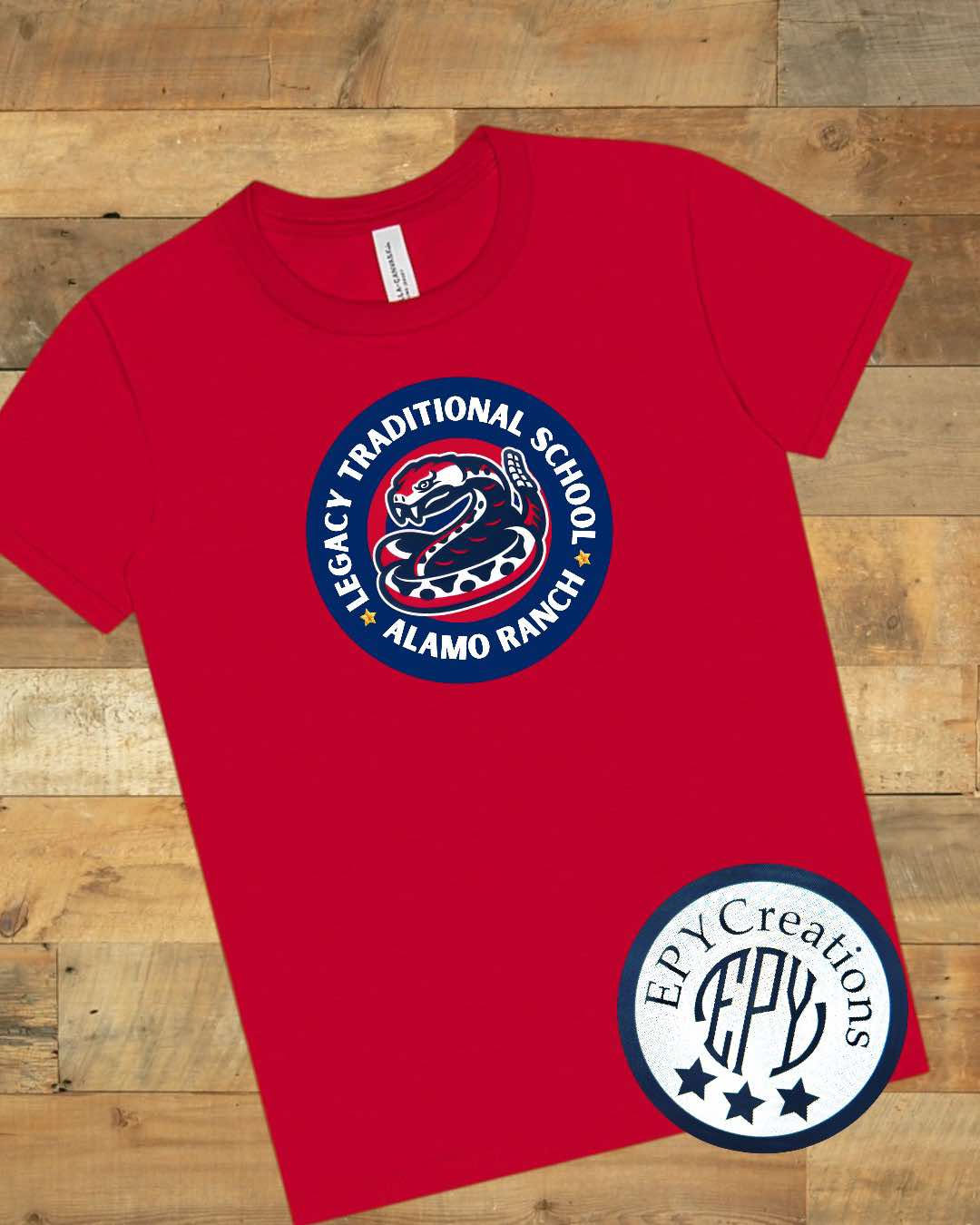 ALL AMERICAN RATTLER SPIRIT WEAR TEE- ALAMO RANCH – EPYCreations LLC
