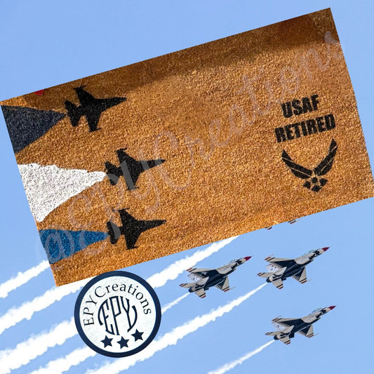 Retired Air Force Door Mat