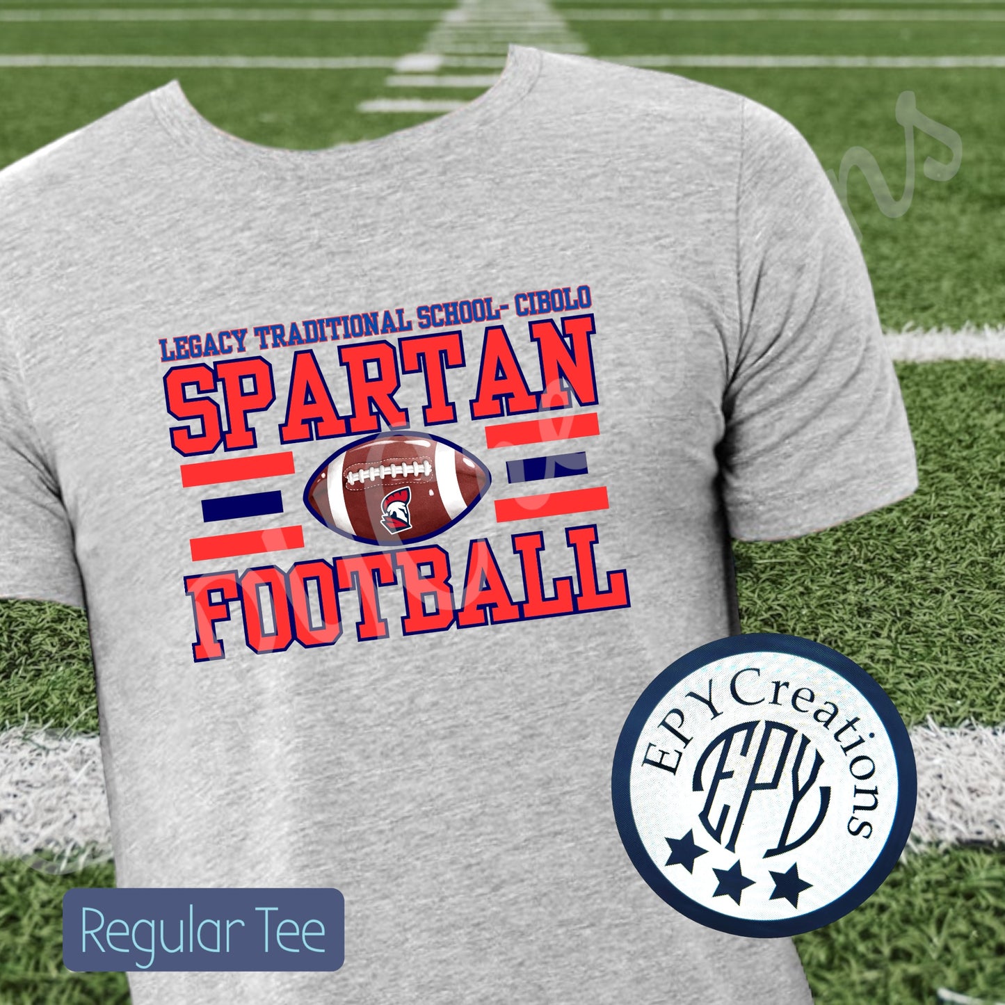 LTS Spartan Football Tees- Dri Fit and Regular Tees