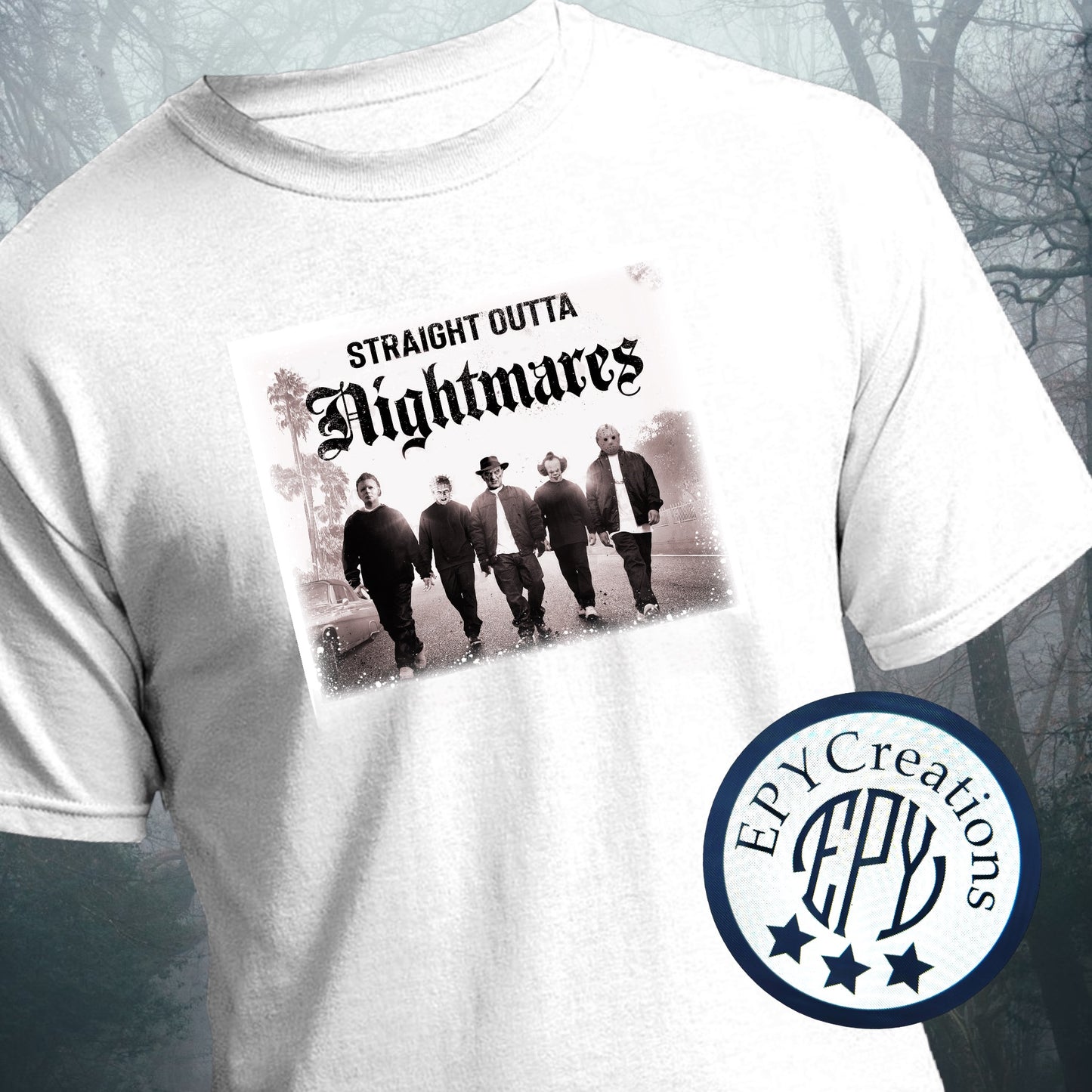 Straight Outta Nightmares Halloween Tee