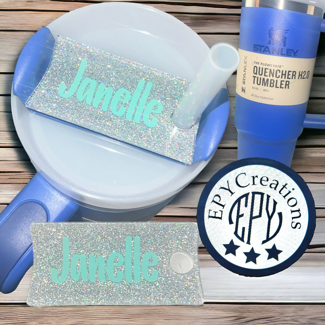 Tumbler Tags- (fit Stanley 20/30/40 oz) "B" Font