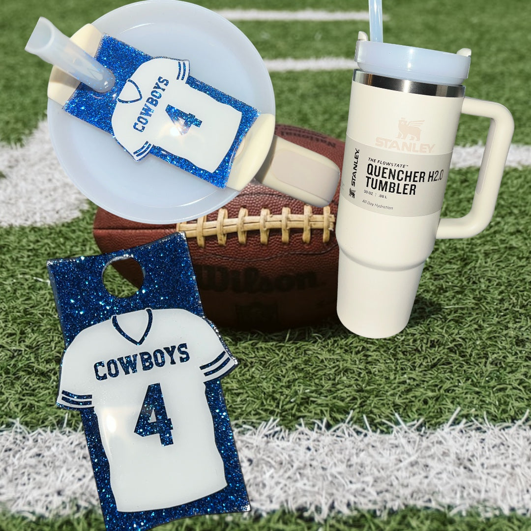 Football Jersey Tumbler Tags (fit Stanley 20/30/40 oz)