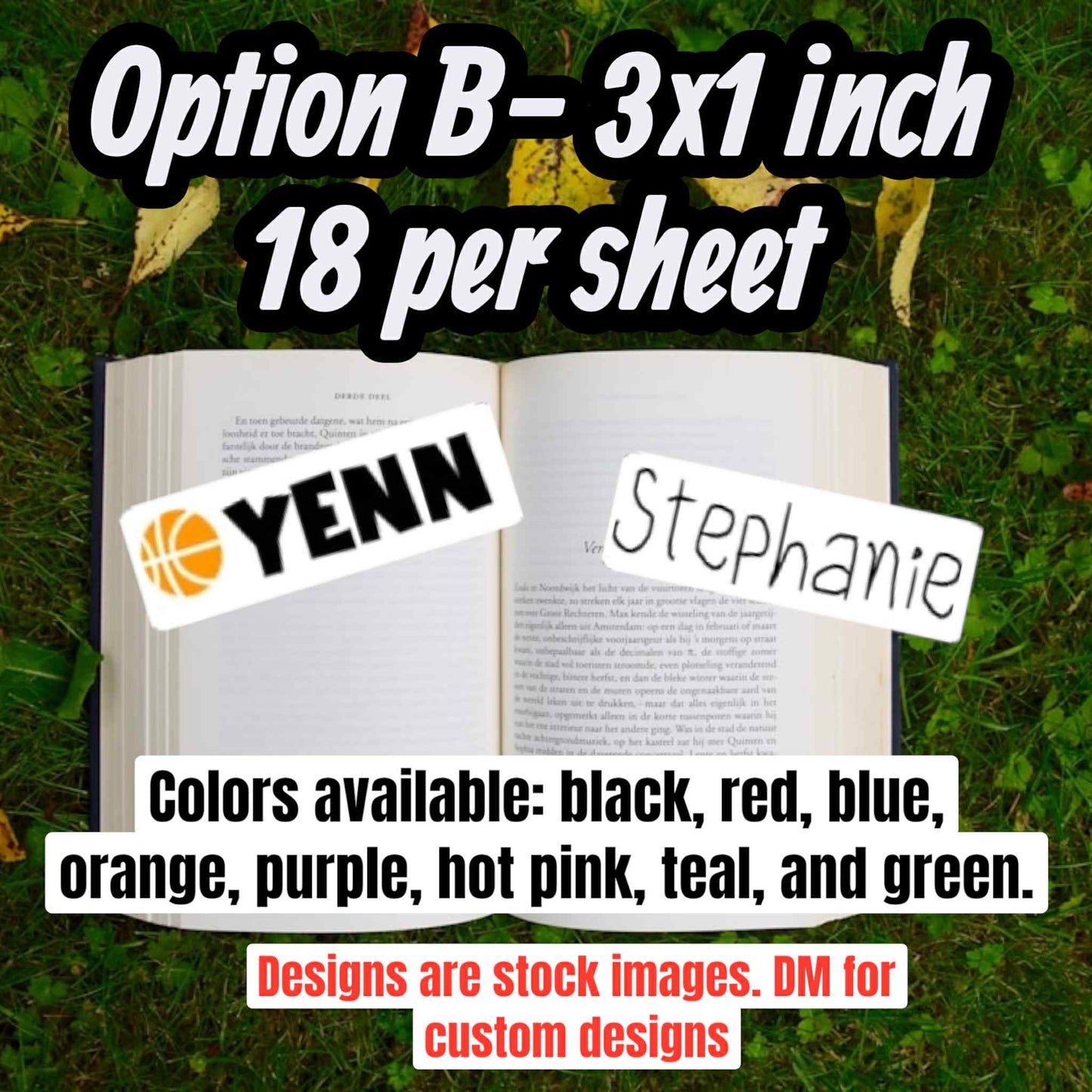 Custom School Vinyl Stickers / Labels