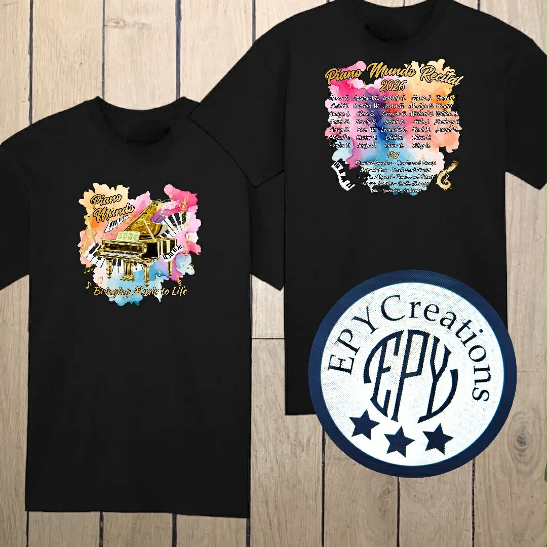 Piano Mundo Recital Tees