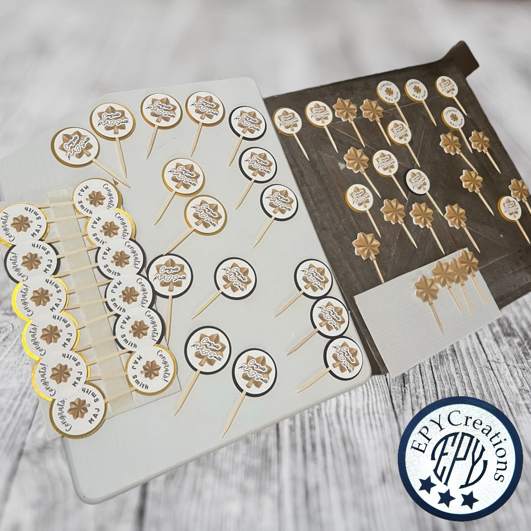 Custom Cupcake Toppers