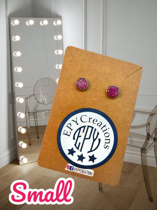 Glitter Stud Earrings