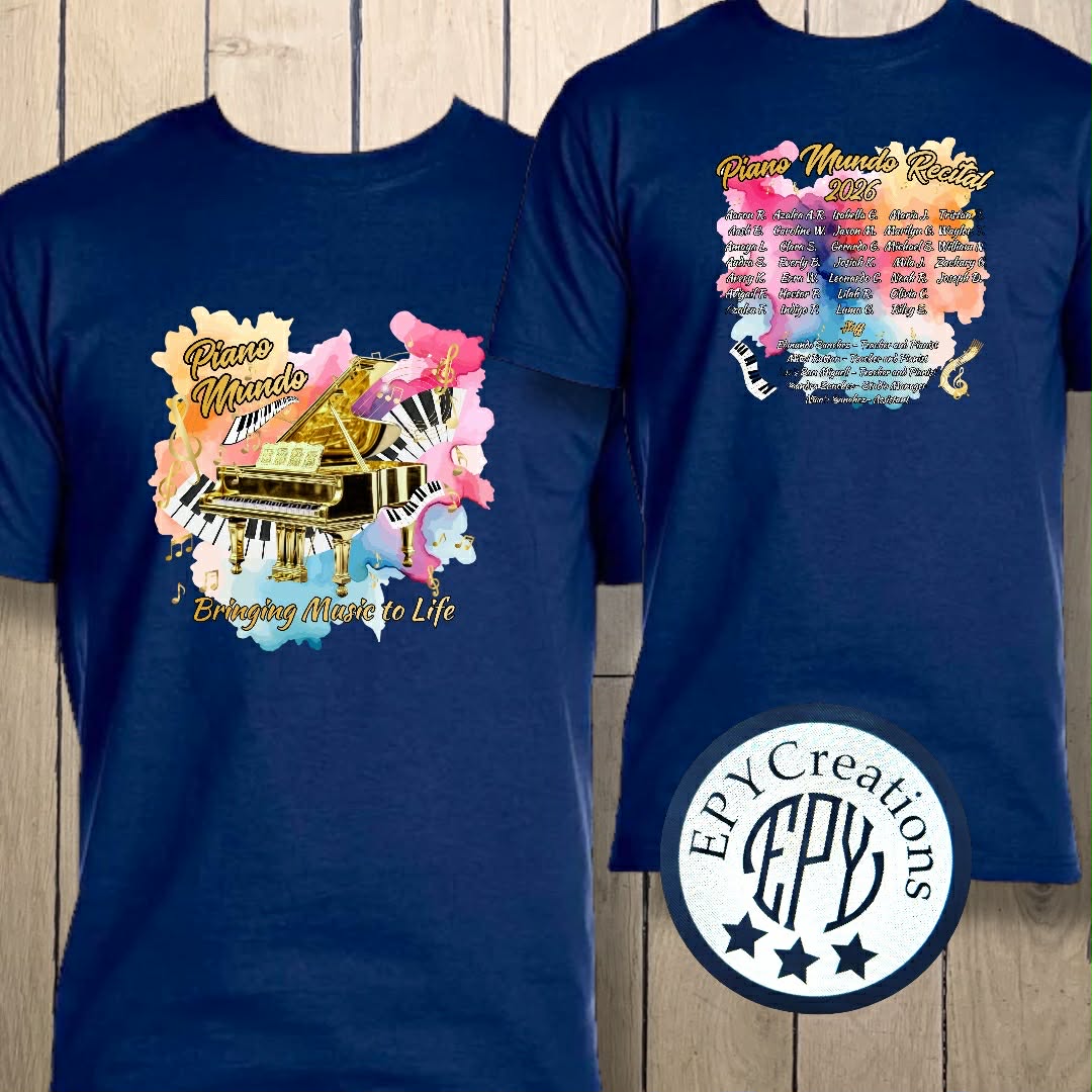 Piano Mundo Recital Tees
