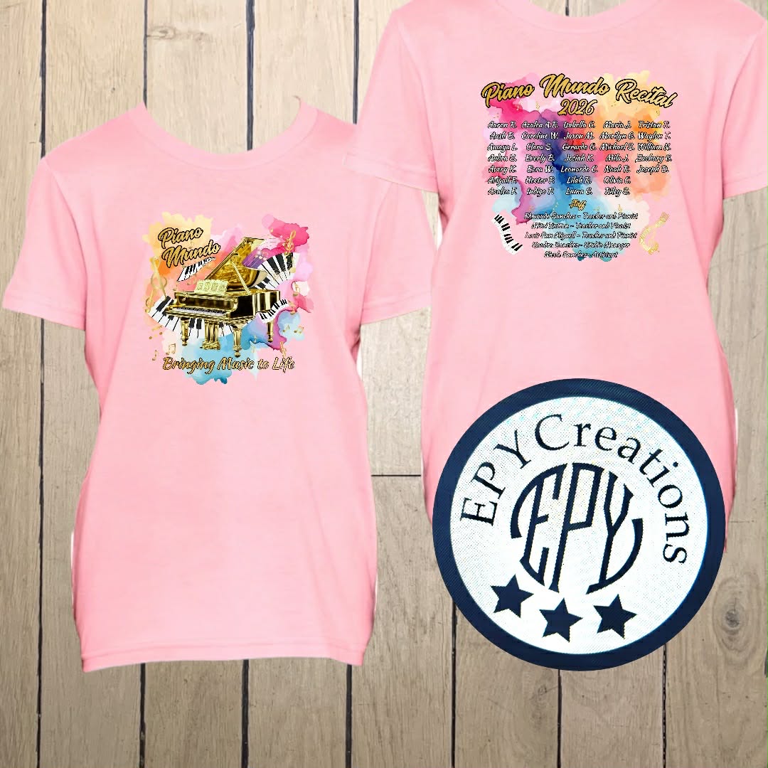Piano Mundo Recital Tees