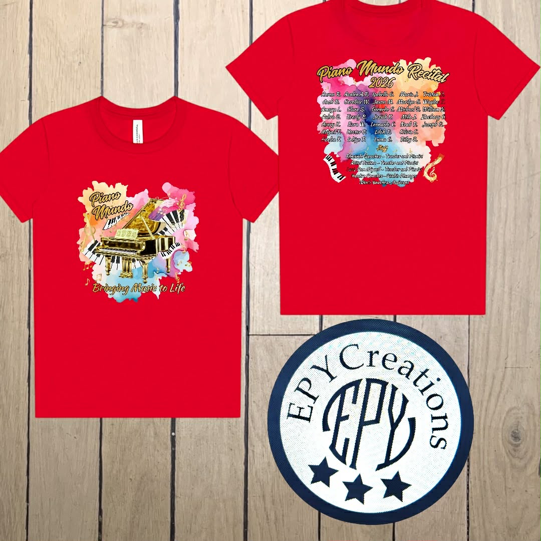 Piano Mundo Recital Tees
