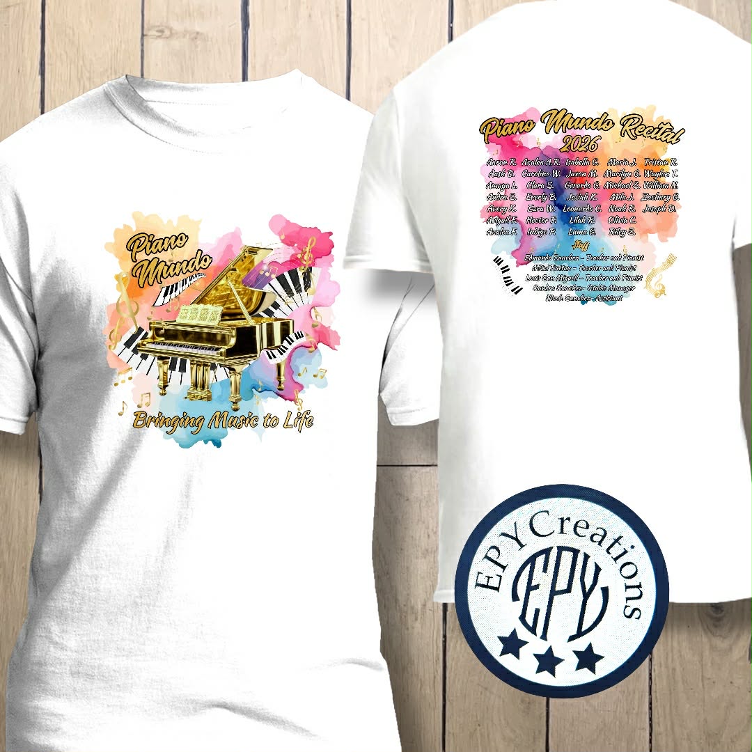 Piano Mundo Recital Tees