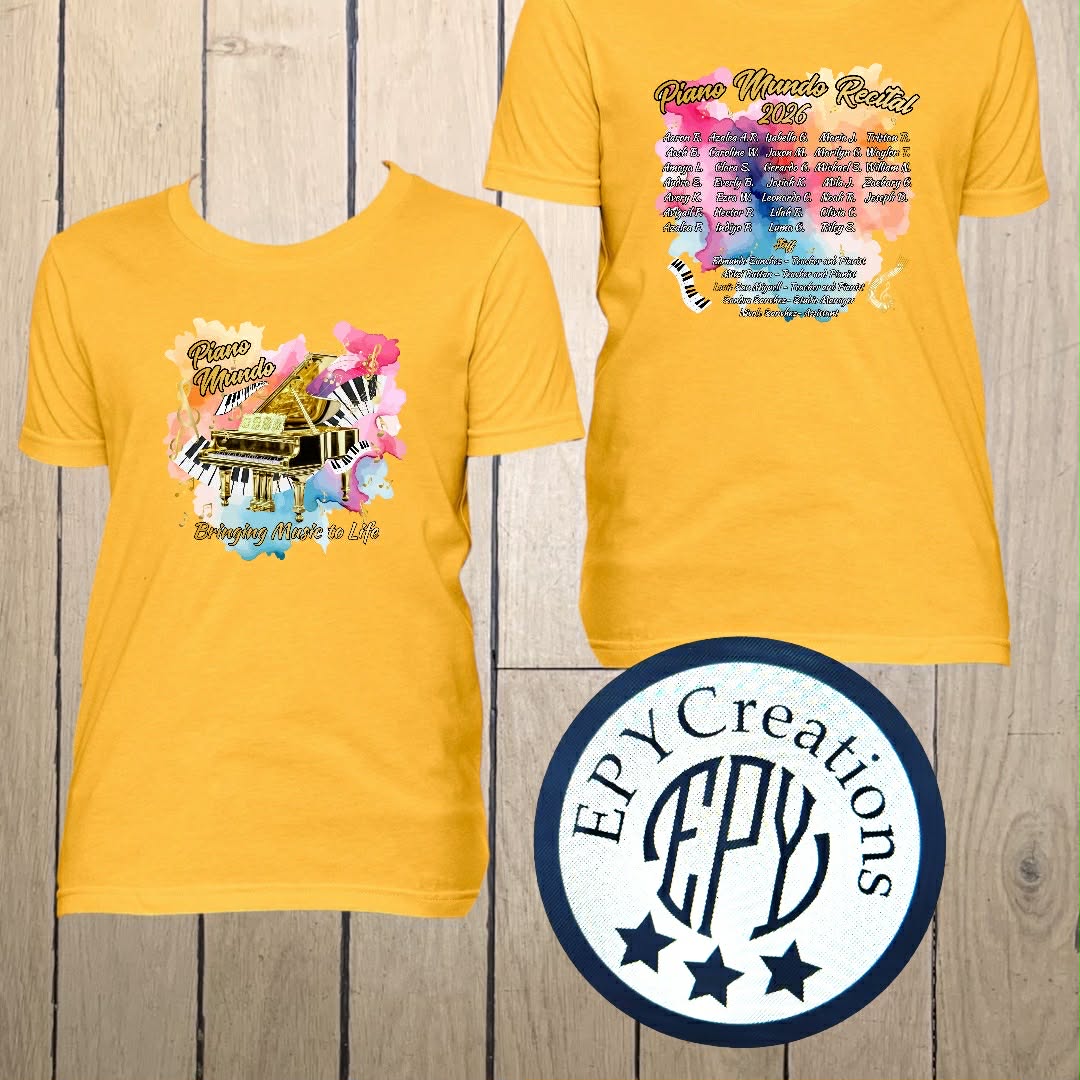Piano Mundo Recital Tees