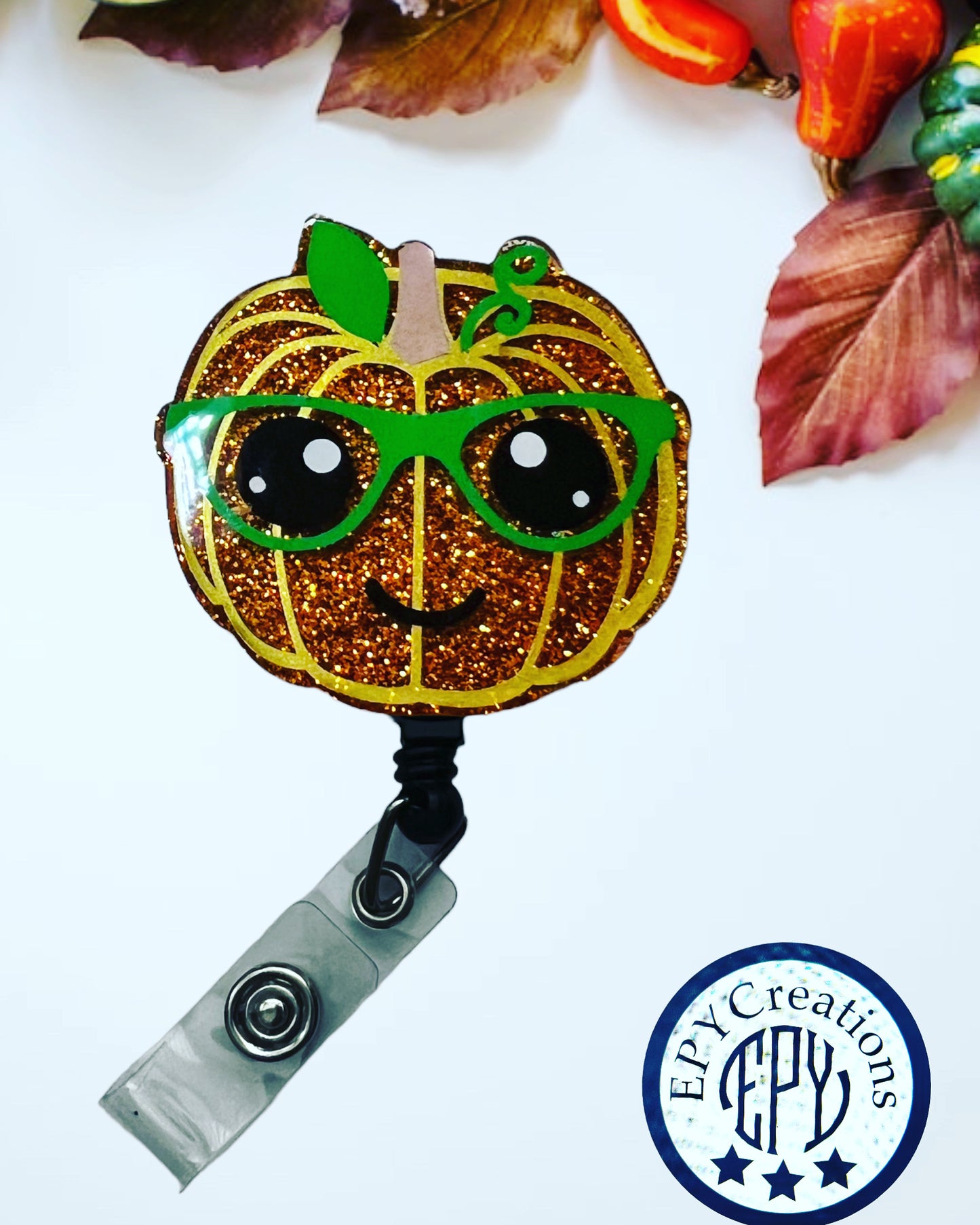 Pumpkin With Glasses Acrylic