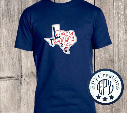 LTS Legacy New Texas Logo T Shirt