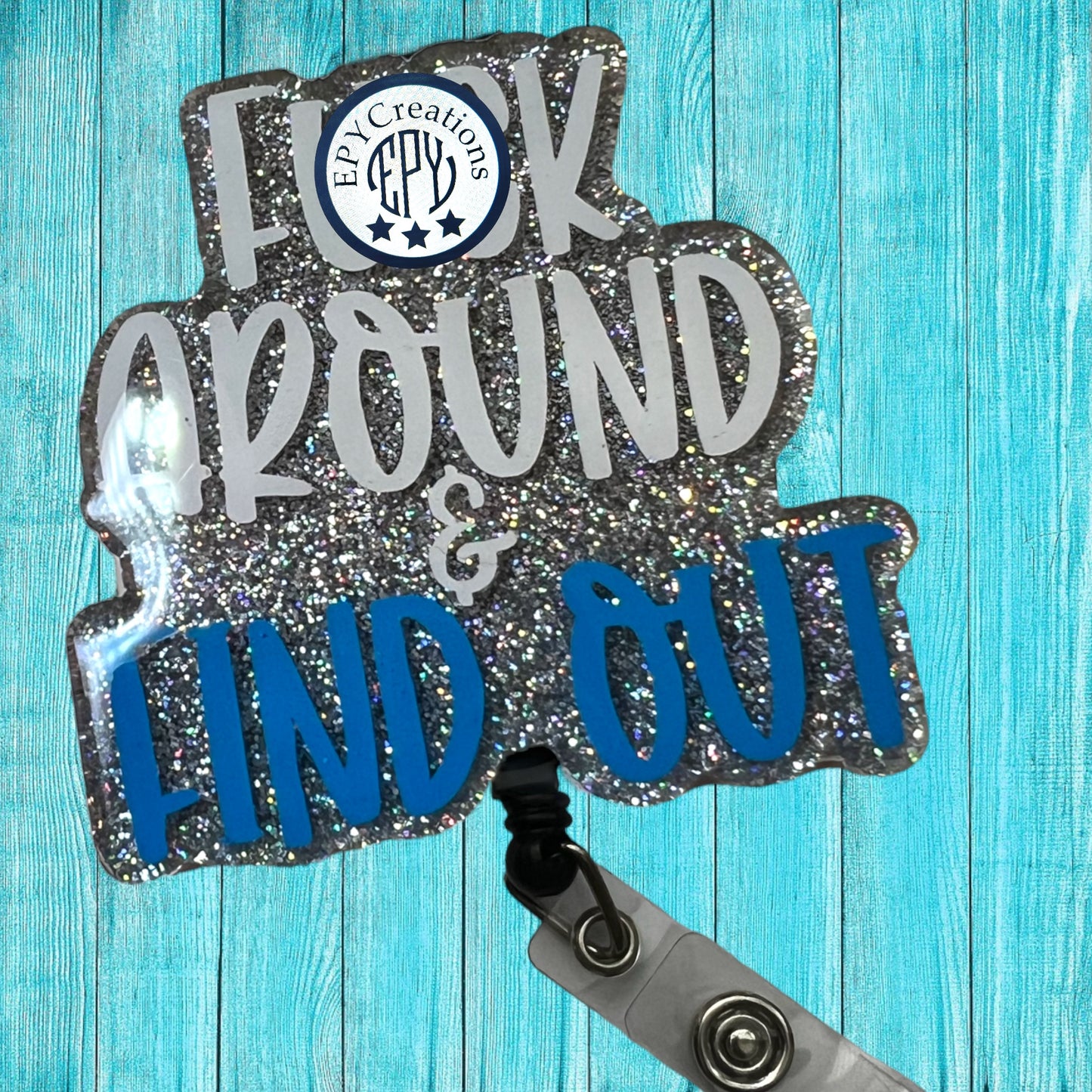 FAFO Acrylic Badge Reel